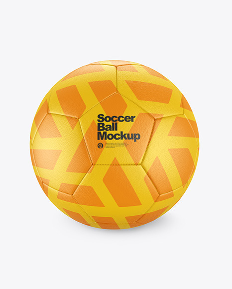 Soccer Ball Mockup In Object Mockups On Yellow Images Object Mockups