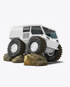 Amphibious ATV Mockup - Half Side View