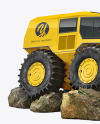 Amphibious ATV Mockup - Half Side View