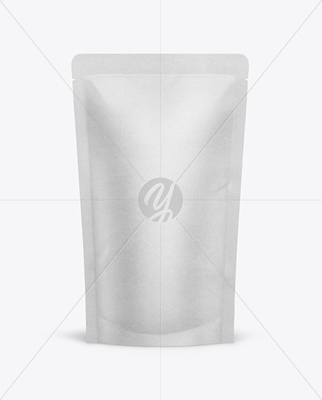 Download Kraft Paper Stand Up Pouch Mockup In Pouch Mockups On Yellow Images Object Mockups