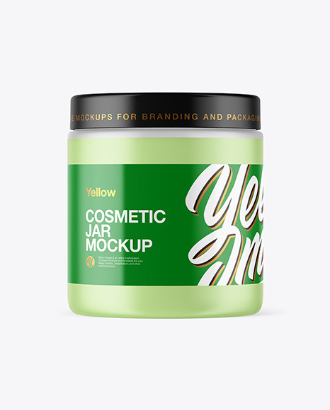Frosted Plastic Jar Mockup