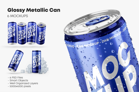 Drink Can Mockup In Packaging Mockups On Yellow Images Creative Store