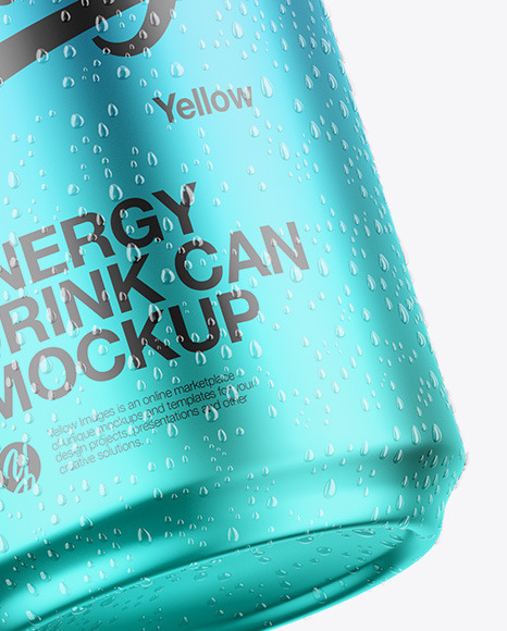 Matte Metallic Can Mockup PSD #7
