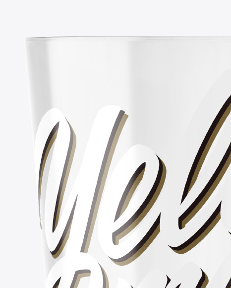 Clear Plastic Cup Mockup PSD #3