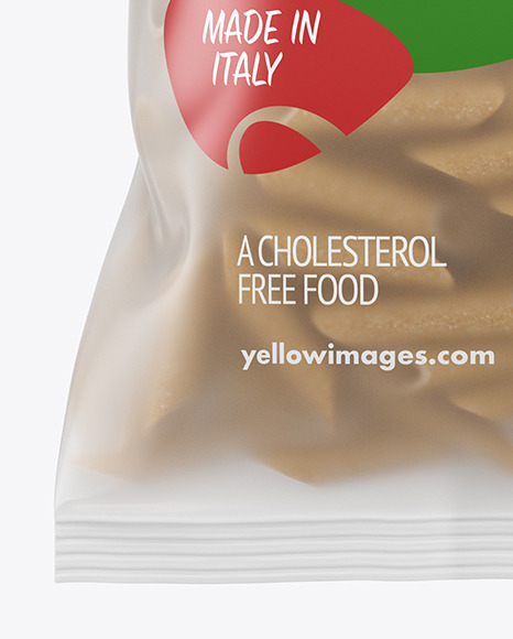 Download Whole Wheat Penne Pasta Frosted Bag Mockup In Bag Sack Mockups On Yellow Images Object Mockups PSD Mockup Templates