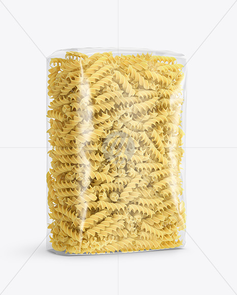 Download Plastic Bag With Fusilli Pasta Mockup In Bag Sack Mockups On Yellow Images Object Mockups PSD Mockup Templates