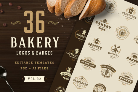 Bakery Logos and Badges