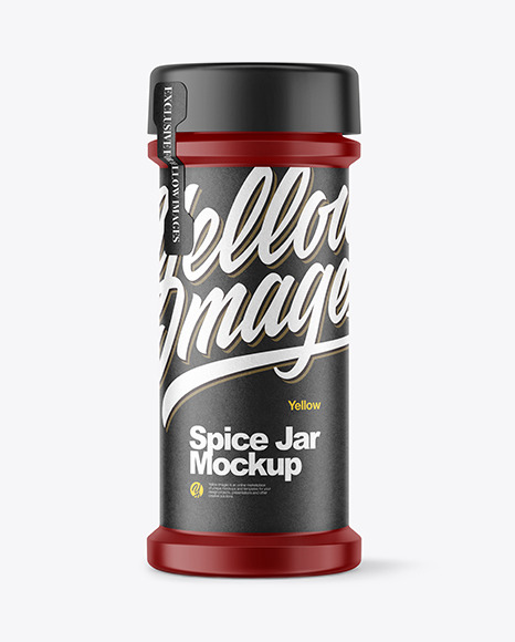 Download Matte Spice Jar Mockup In Jar Mockups On Yellow Images Object Mockups