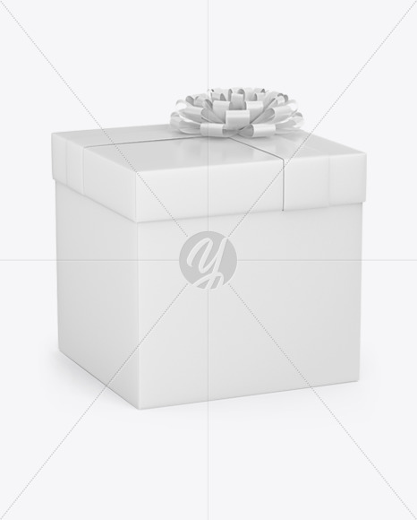 Download Matte Gift Box Mockup In Box Mockups On Yellow Images Object Mockups