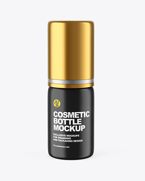 Matte Cosmetic Bottle Mockup In Bottle Mockups On Yellow Images Object Mockups