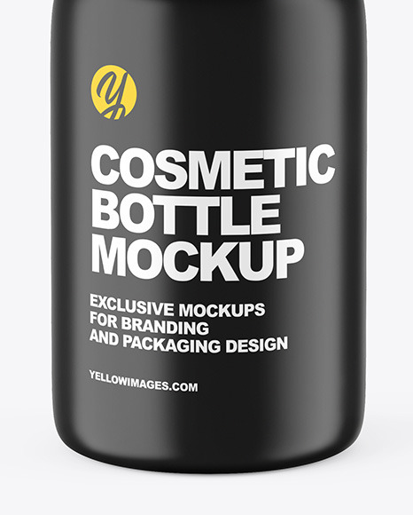 Matte Cosmetic Bottle Mockup In Bottle Mockups On Yellow Images Object Mockups