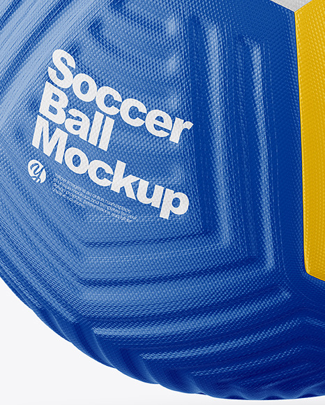 Modern Soccer Ball Mockup   Front View PSD #6