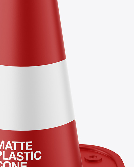 Matte Plastic Cone Mockup PSD #2