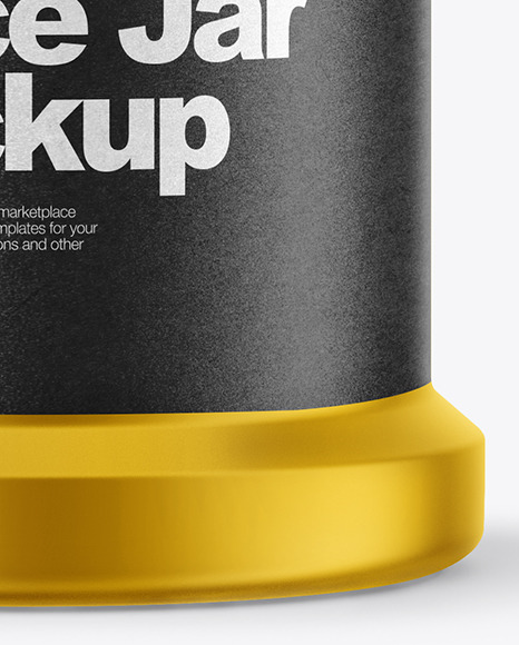 Мокап - Металлическая баночка для перца 5 Metallic Spice Jar Mockup
