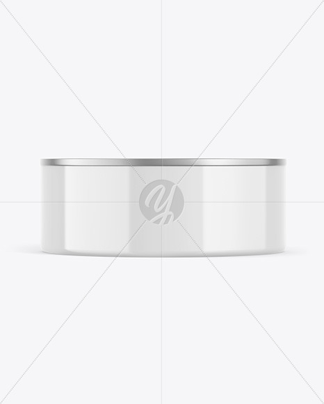 Download Glossy Tin Can W Metallic Cap Mockup In Can Mockups On Yellow Images Object Mockups PSD Mockup Templates