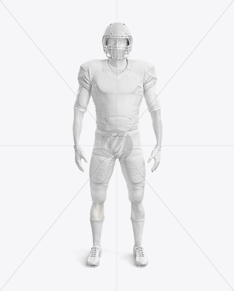 Download American Football Kit Mockup with Mannequin - Front View ...