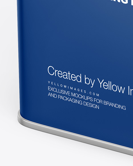 Download Glossy Square Tin Can Mockup In Can Mockups On Yellow Images Object Mockups Yellowimages Mockups