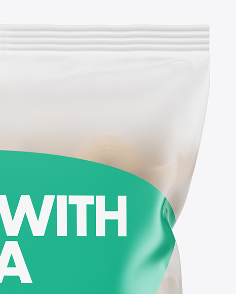 Whole Wheat Pipe Rigate Pasta Frosted Bag Mockup PSD #1