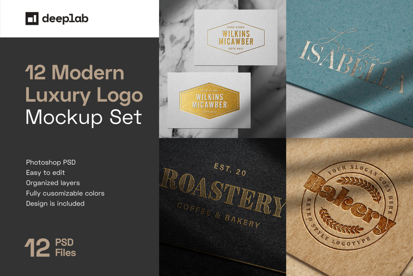 Download Elegant Luxury Logo Mockup Set In Stationery Mockups On Yellow Images Creative Store PSD Mockup Templates