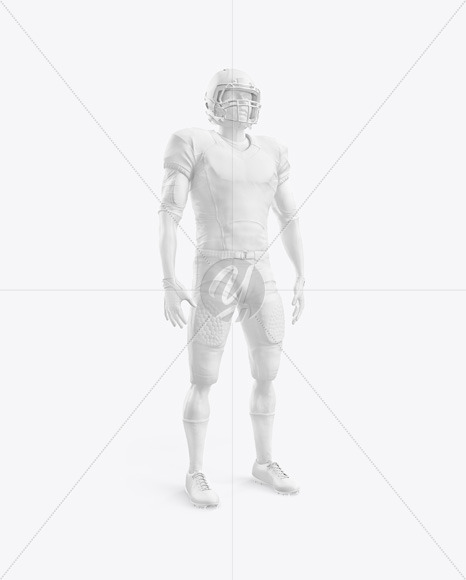 Download American Football Kit Mockup with Mannequin - Half Side ...