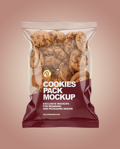 Download Cookies Pack Mockup In Flow Pack Mockups On Yellow Images Object Mockups PSD Mockup Templates