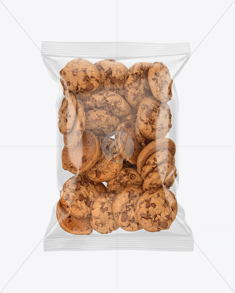 Download Cookie Packaging Mockup In Flow Pack Mockups On Yellow Images Object Mockups