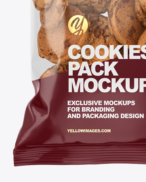 Download Cookies Pack Mockup In Flow Pack Mockups On Yellow Images Object Mockups PSD Mockup Templates