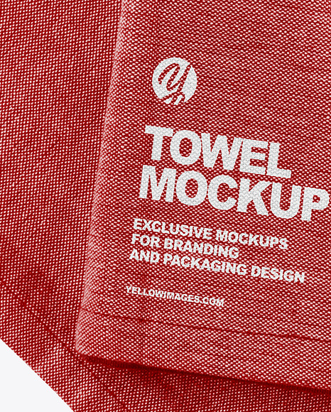 Download Kitchen Towel Mockup In Indoor Advertising Mockups On Yellow Images Object Mockups Yellowimages Mockups