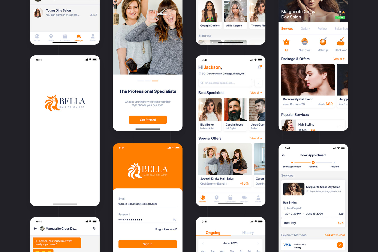 Bella - Hair Salon UI Kit