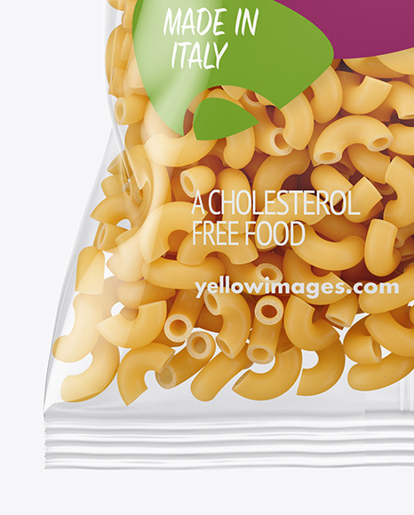 Plastic Bag With Chifferini Pasta Mockup PSD #7