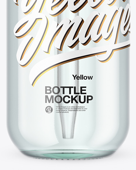 Clear Glass Dropper Bottle Mockup PSD #1