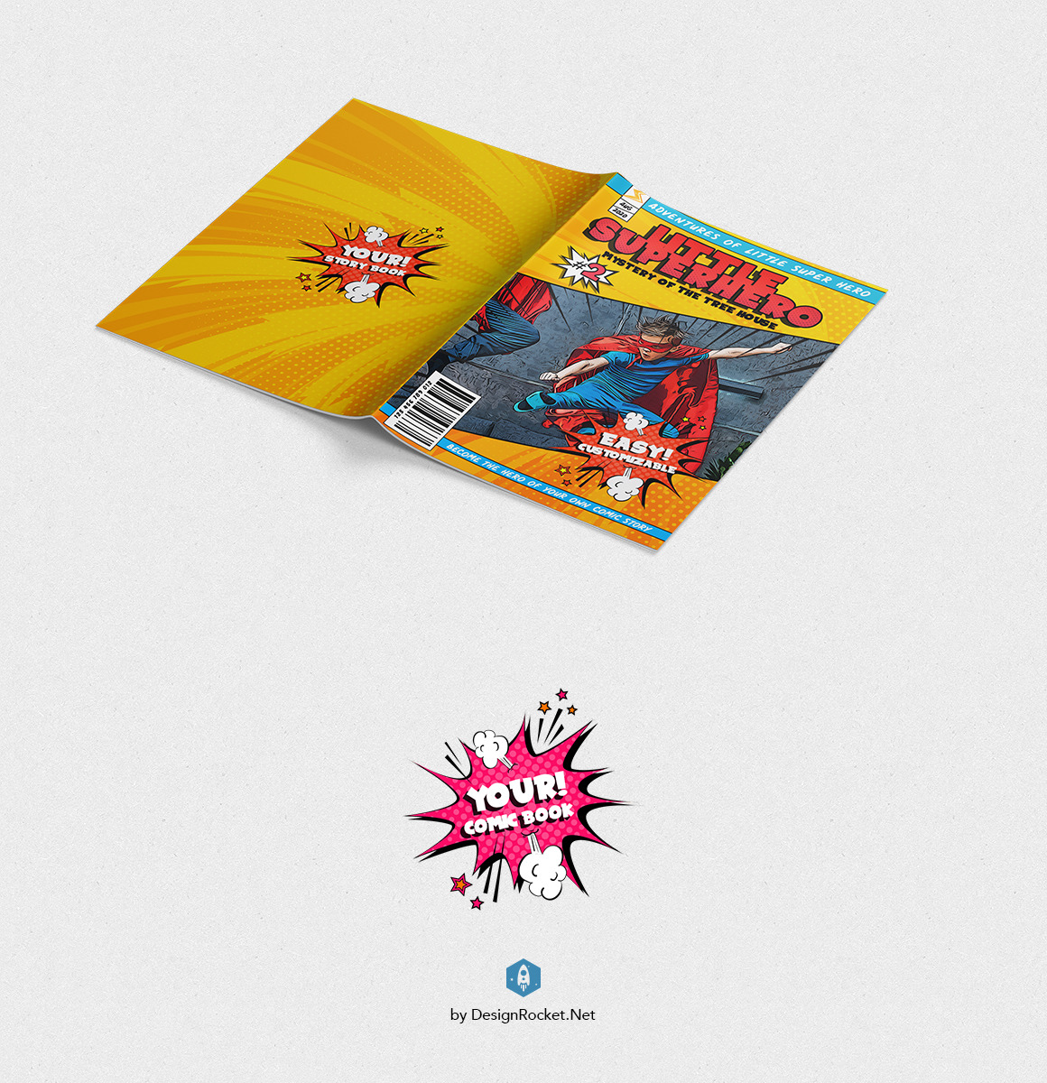 YOUR COMIC BOOK On Yellow Images Creative Store