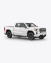Pickup Truck Mockup - Half Side View