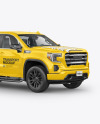 Pickup Truck Mockup - Half Side View