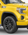 Pickup Truck Mockup - Half Side View