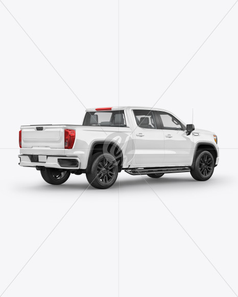 Download Pickup Truck Mockup Back Half Side View In Vehicle Mockups On Yellow Images Object Mockups Yellowimages Mockups