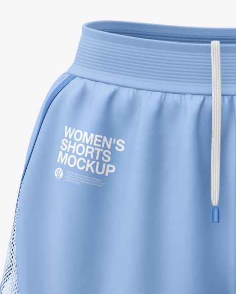 Women S Shorts Mockup In Apparel Mockups On Yellow Images Object Mockups