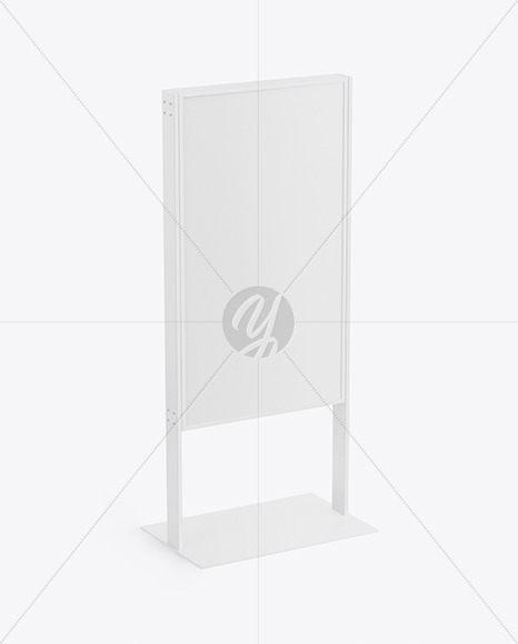 Download Stand Mockup In Outdoor Advertising Mockups On Yellow Images Object Mockups PSD Mockup Templates