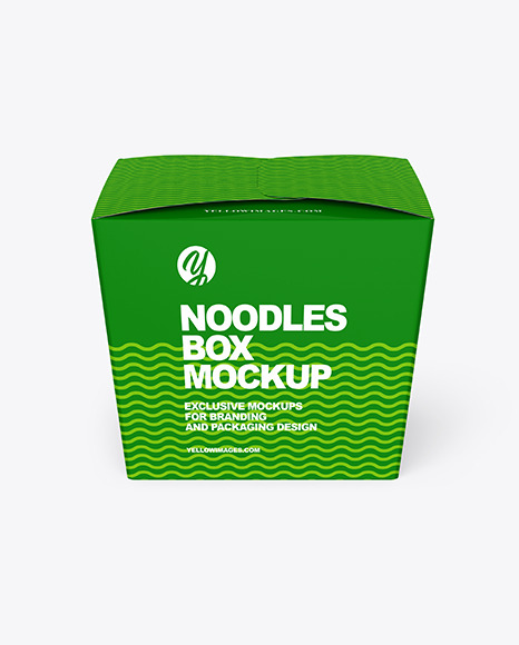 Download Glossy Noodles Box Mockup In Box Mockups On Yellow Images Object Mockups Yellowimages Mockups