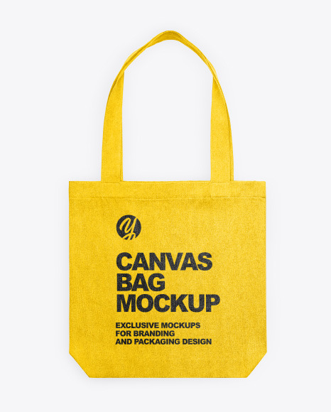 Download Canvas Bag Mockup In Apparel Mockups On Yellow Images Object Mockups PSD Mockup Templates