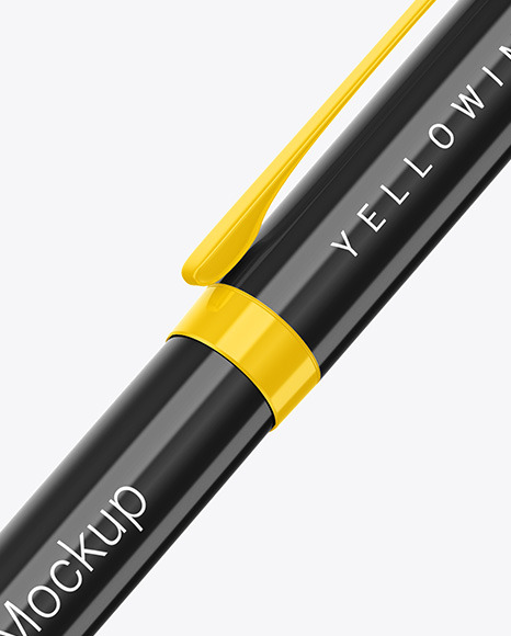 Glossy Pen Mockup PSD #6