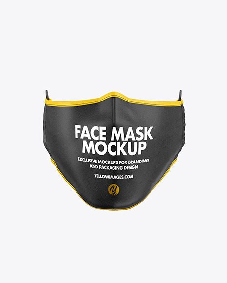 Download Face Mask Mockup In Apparel Mockups On Yellow Images Object Mockups