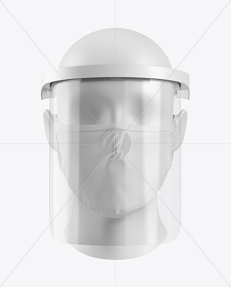 Download Free Face Mask Face Shield Mockup In Apparel Mockups On Yellow PSD Mockups