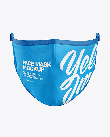 Download Face Mask Face Shield Mockup In Apparel Mockups On Yellow Images Object Mockups PSD Mockup Templates