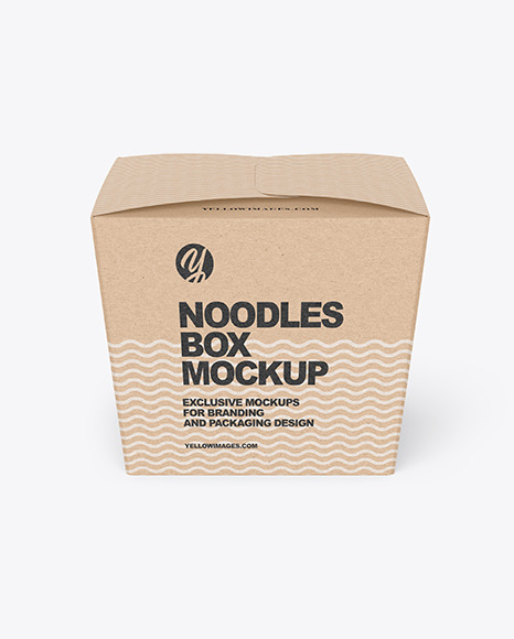 Download Kraft Noodles Box Mockup In Box Mockups On Yellow Images Object Mockups Yellowimages Mockups