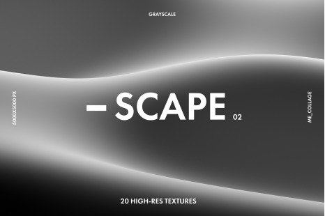 SCAPE 02 - 20 BLACK &amp; WHITE ABSTRACT LANDSCAPE TEXTURES