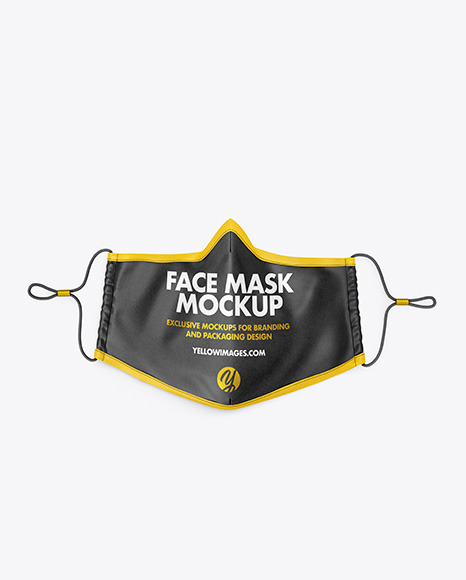 Download Face Mask Mockup In Apparel Mockups On Yellow Images Object Mockups PSD Mockup Templates