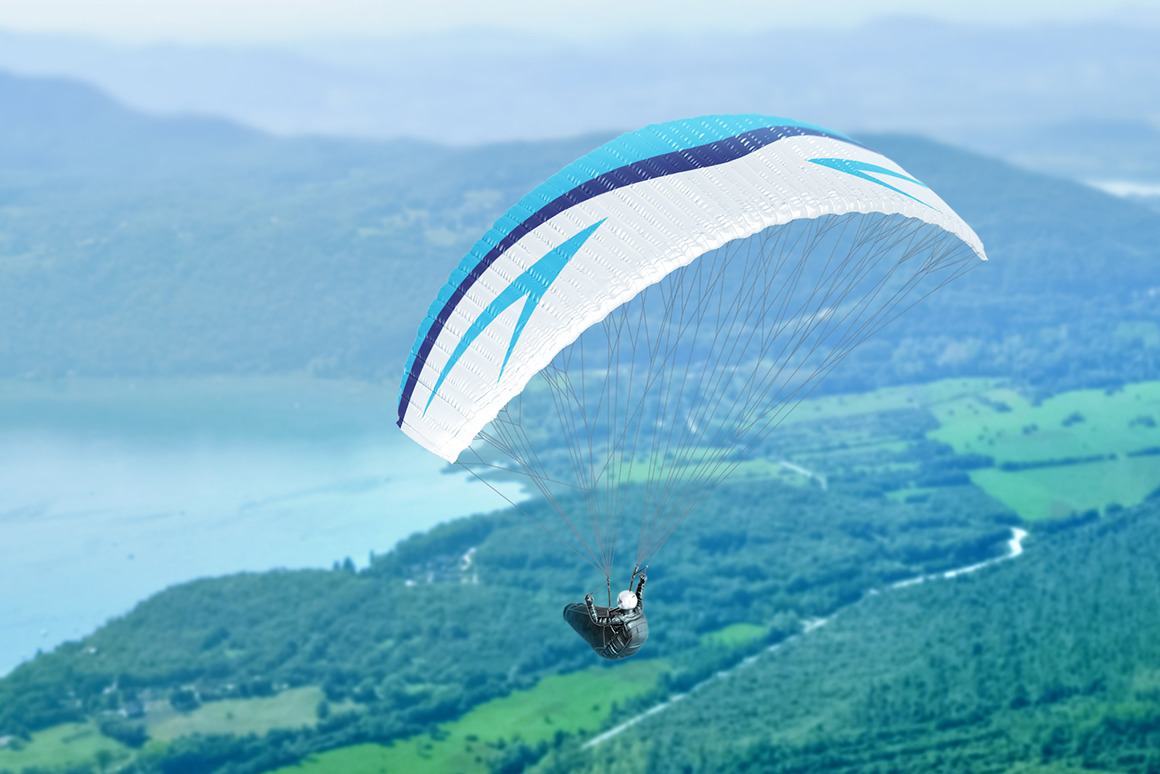 Download Paraglider Mockups Set In Outdoor Advertising Mockups On Yellow Images Creative Store PSD Mockup Templates