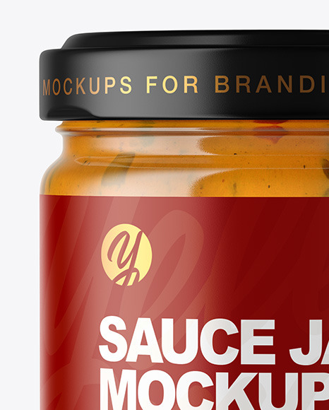 Download Clear Glass Jar With Chipotle Sauce Mockup In Jar Mockups On Yellow Images Object Mockups Yellowimages Mockups