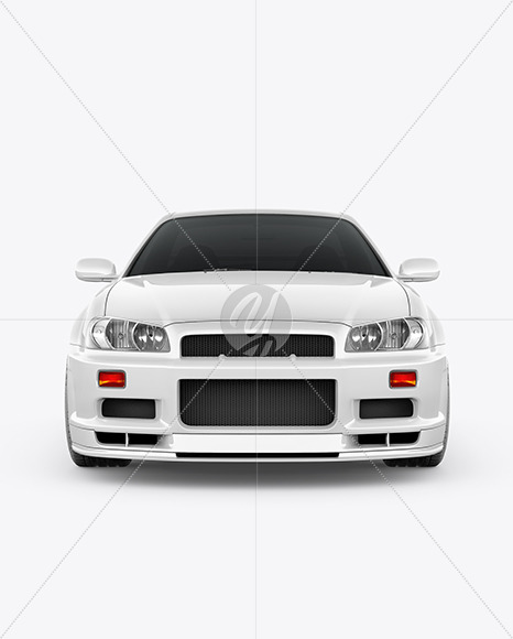 Sport Car Mockup Front View In Vehicle Mockups On Yellow Images Object Mockups